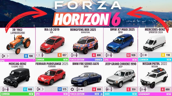 Forza Horizon 6 — 10+ NEW CARS IN THE ...